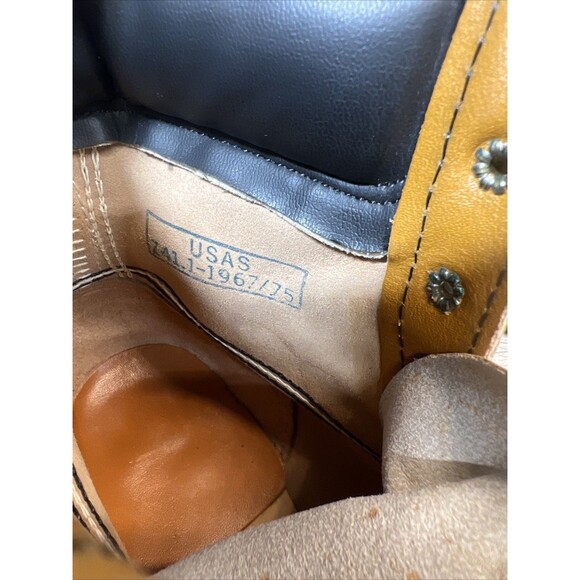 American sportsman Boots Mens Size 10 Vintage Brown Leather Lace Steel Toe Work - Picture 9 of 12